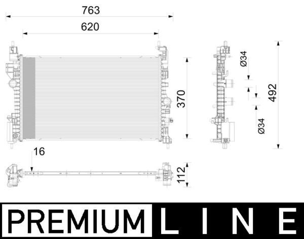 Mahle CR 2789 000P Engine Radiator