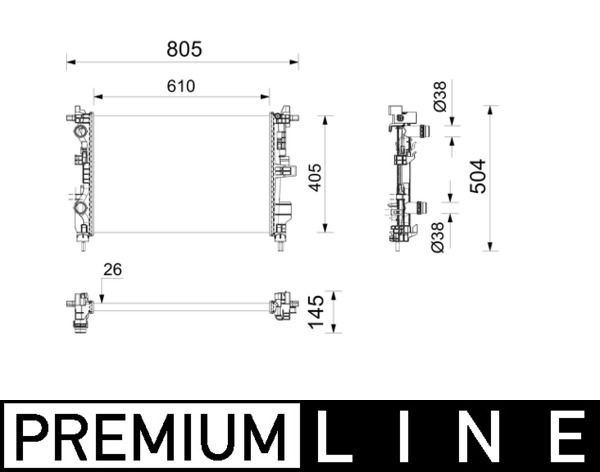 Mahle CR 2797 000P Engine Radiator