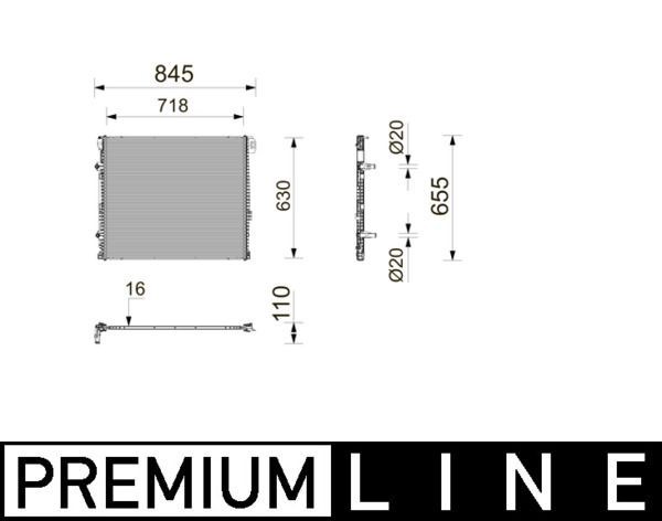 Mahle CR 2803 000P Engine Radiator