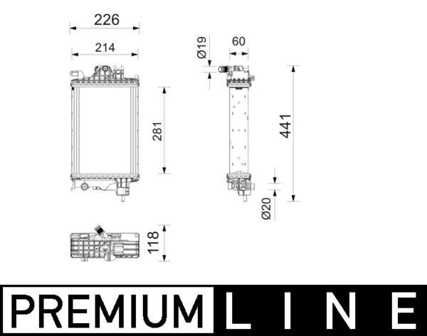 Mahle CR 2804 000P Engine Radiator