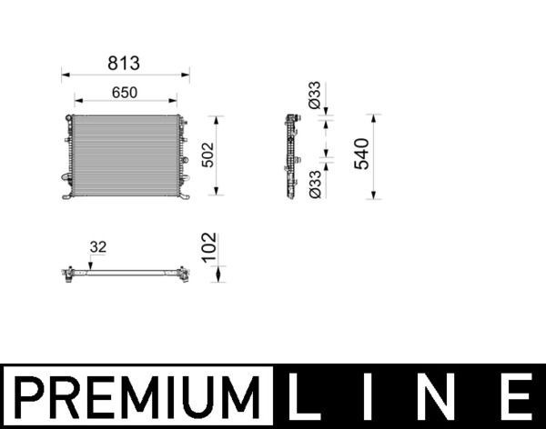Mahle CR 2805 000P Engine Radiator