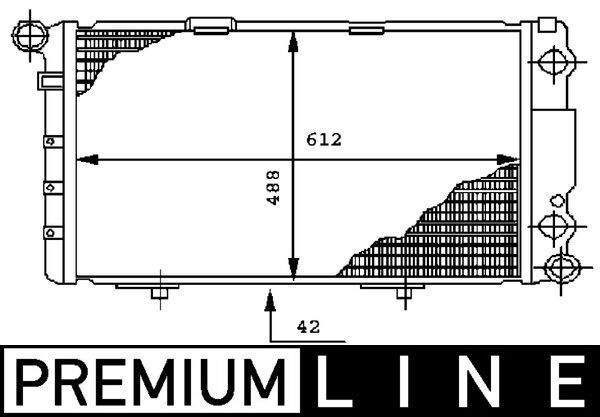 Mahle CR 282 000P Engine Radiator
