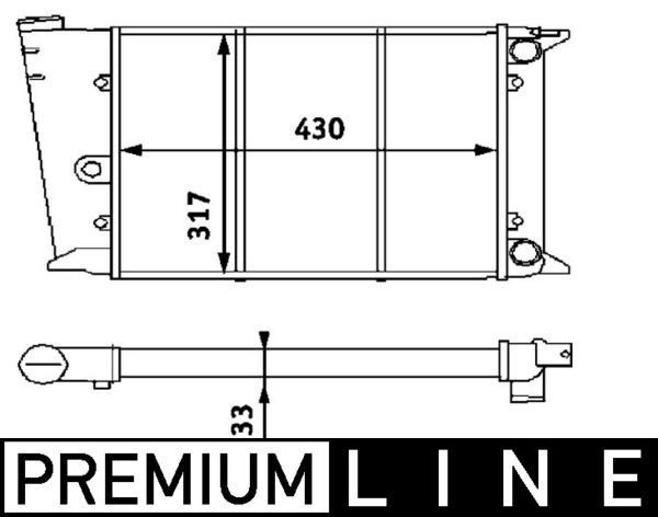 Mahle CR 420 000P Engine Radiator, for Vehicles