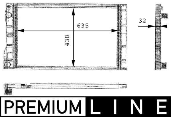 Mahle CR 480 000P Engine Radiator