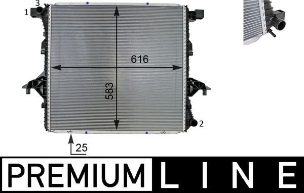 Mahle CR 81 000P Engine Radiator