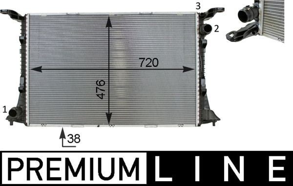 Mahle CR 82 000P Engine Radiator
