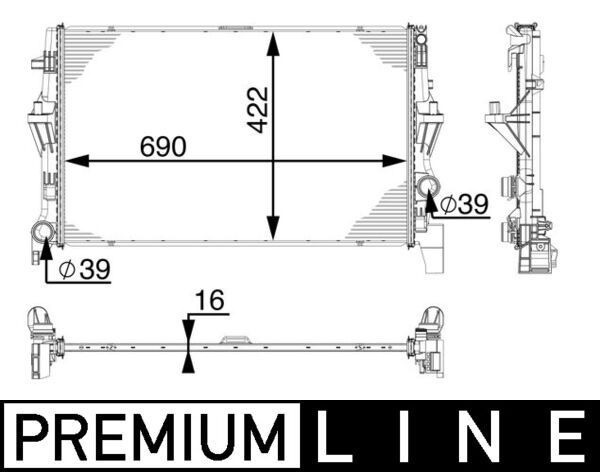 Mahle CR 902 000P Engine Radiator