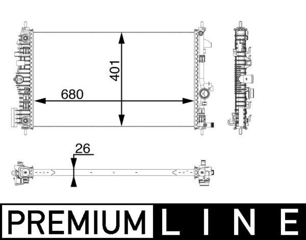 Mahle CR 927 000P Engine Radiator