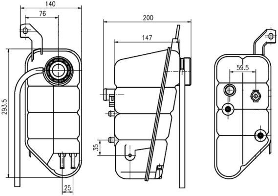 Mahle CRT 118 000S Coolant Expansion Tank