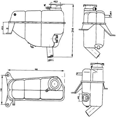 Mahle CRT 121 000S Coolant Expansion Tank