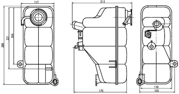 Mahle CRT 123 000S Coolant Expansion Tank