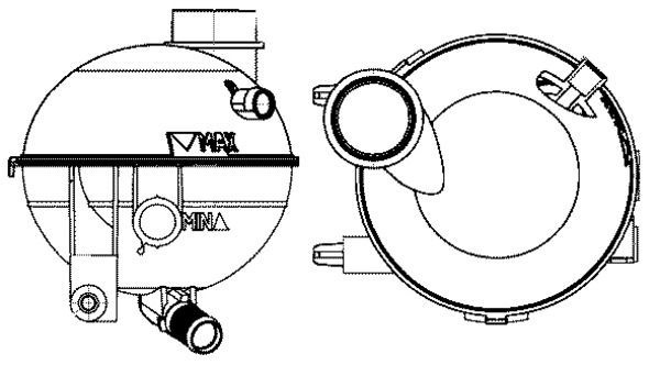 Mahle CRT 14 000S Coolant Expansion Tank