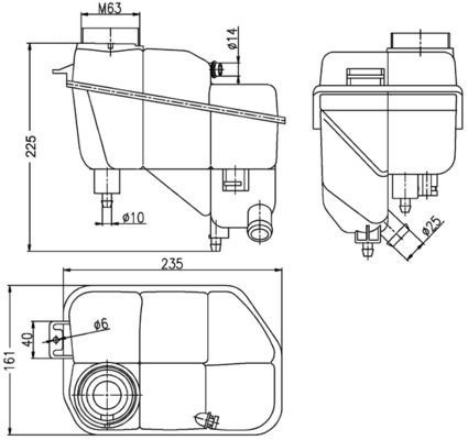 Mahle CRT 202 000S Coolant Expansion Tank