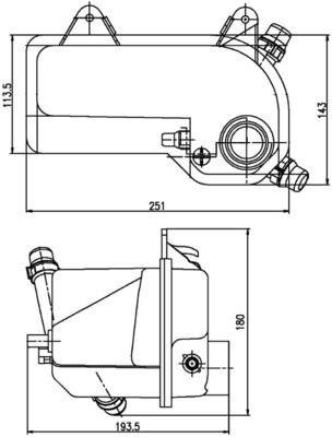 Mahle CRT 204 000S Coolant Expansion Tank