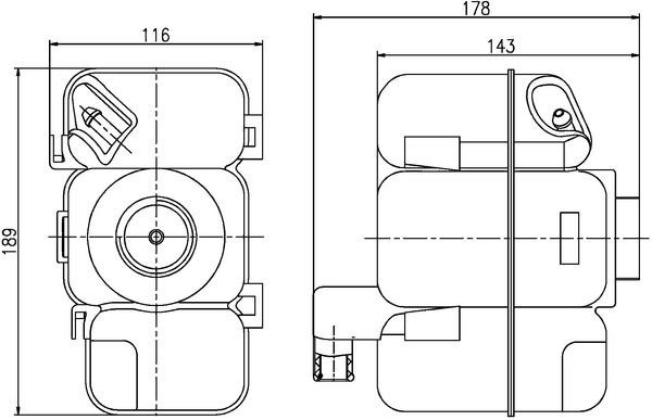 Mahle CRT 206 000S Coolant Expansion Tank