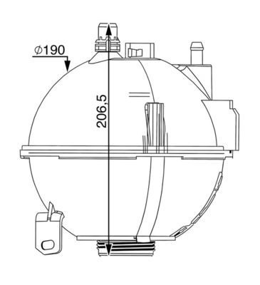 Mahle CRT 210 000S Coolant Expansion Tank