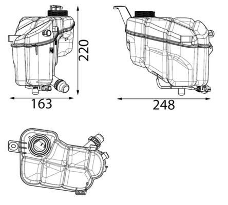 Mahle CRT 244 000S Coolant Expansion Tank