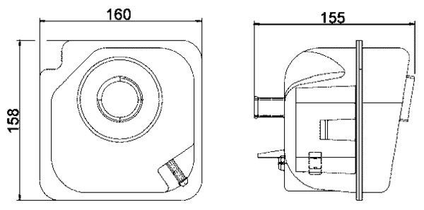 Mahle CRT 28 000S Coolant Expansion Tank