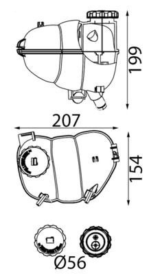Mahle CRT 346 000S Coolant Expansion Tank