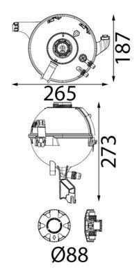 Mahle CRT 347 000S Coolant Expansion Tank
