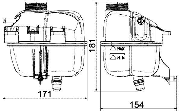 Mahle CRT 87 001S Coolant Expansion Tank