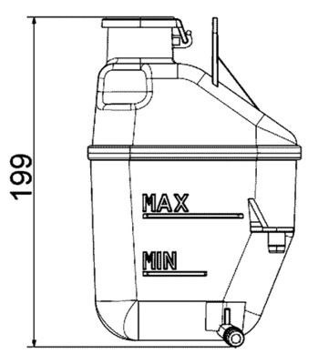 Mahle CRT 88 001S Coolant Expansion Tank