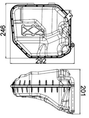 Mahle CRT 9 000S Coolant Expansion Tank