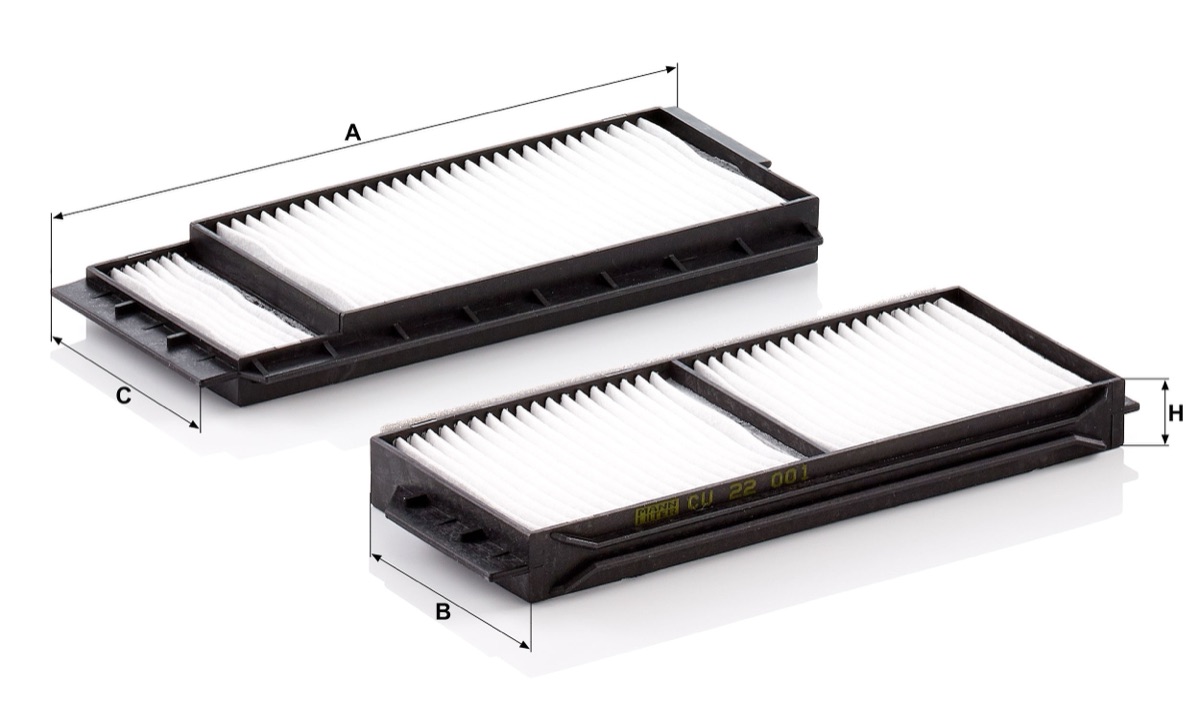Mann-Filter CU 22 001-2 Pollen Filter