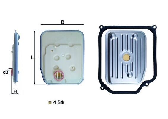 Mahle HX 147KIT1 Automatic Transmission Filter Kit