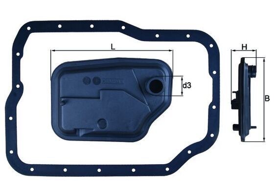 Mahle HX 149D Automatic Transmission Filter Kit