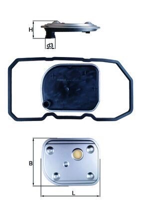 Mahle HX 158D Automatic Transmission Filter Kit