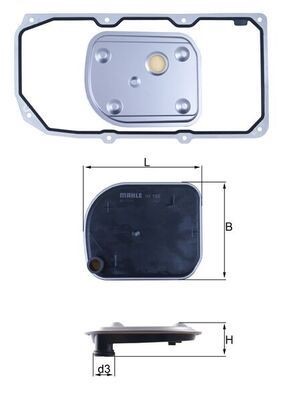 Mahle HX 158D1 Automatic Transmission Filter Kit
