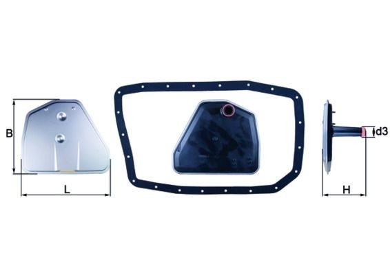 Mahle HX 162D Automatic Transmission Filter Kit
