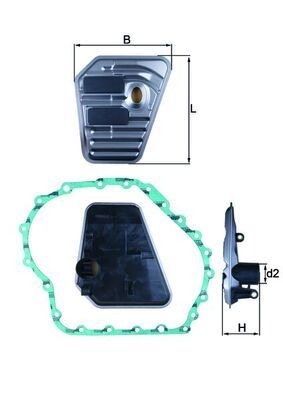 Mahle HX 167D Automatic Transmission Filter Kit