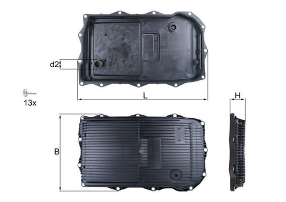 Mahle HX 184KIT Automatic Transmission Filter Kit