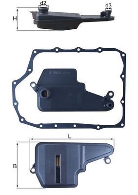 Mahle HX 193D Automatic Transmission Filter Kit