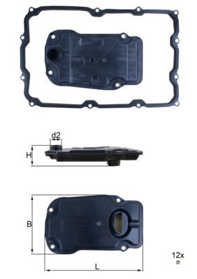 Mahle HX 271D Automatic Transmission Filter Kit