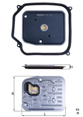 Mahle HX 272D1 Automatic Transmission Filter