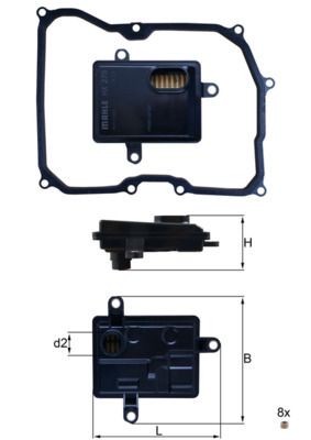 Mahle HX 275D Automatic Transmission Filter