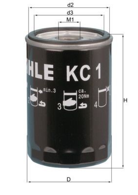 Mahle KC 1 Fuel Filter