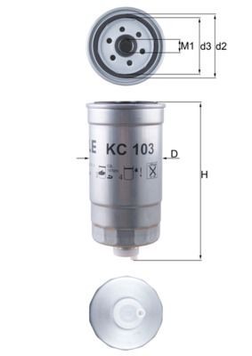 Mahle KC 103 Fuel Filter