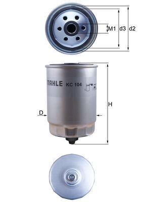 Mahle KC 104 Fuel Filter
