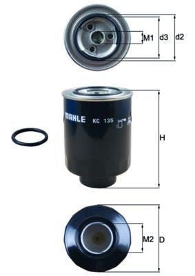 Mahle KC 135D Fuel Filter