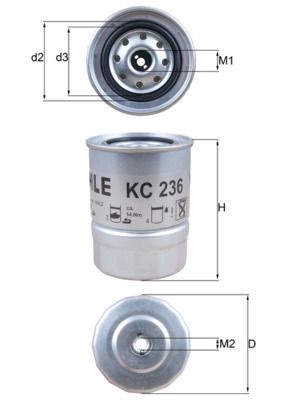 Mahle KC 236 Fuel Filter