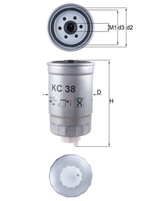 Mahle KC 38 Fuel Filter