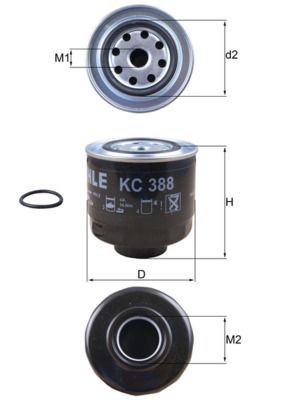 Mahle KC 388D Fuel Filter
