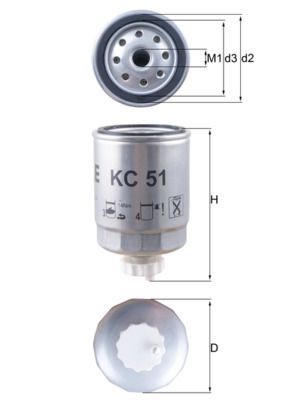 Mahle KC 51 Fuel Filter