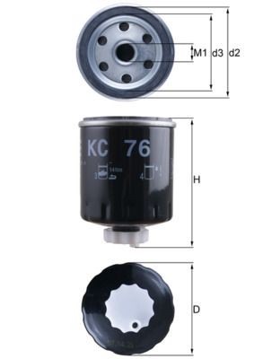 Mahle KC 76 Fuel Filter