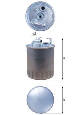 Mahle KL 100/1 Fuel Filter