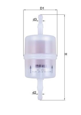 Mahle KL 1022 Fuel Filter